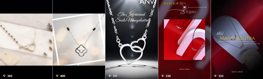 Original Anvi Silver mangalsutra post designs created by Growholic